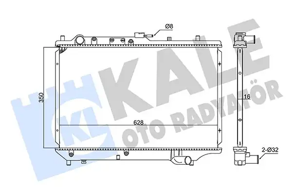KALE 347895 | Radyatör Mazda 323 BG HB 1 6 16v 90 95 M T