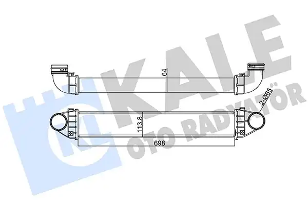 KALE 344970 | Turbo Radyatörü Mercedes Benz A Seri W169 B Seri W245 04 11 M640