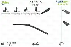 VALEO 578505 | Silecek Süpürgesi Ön Hydroconnect HF48 480mm (X1)
