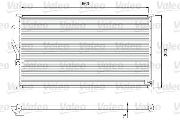 Valeo 818070 Kondenser Honda CRV 1996 2001
