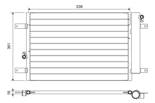 Valeo 818004 Kondenser Ford Galaxy VW Sharan Klima Bınek İthal