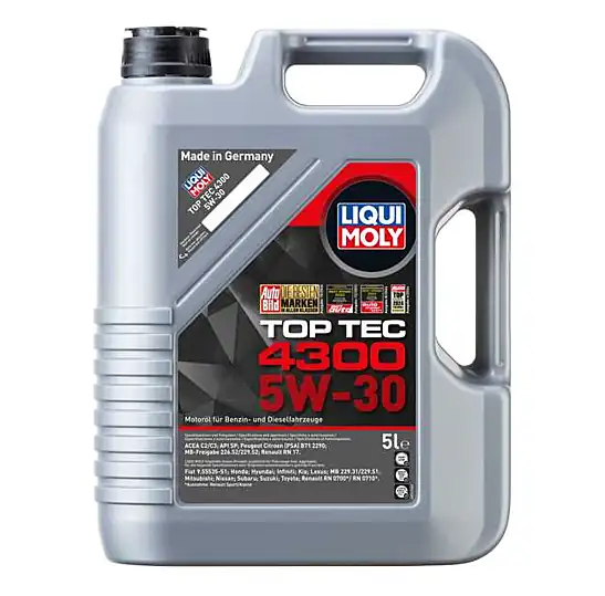 LIQUI MOLY 2324 | Top Tec 4300 5w 30 5 Litre Motor Yağı 2324 RN 17 Onaylı