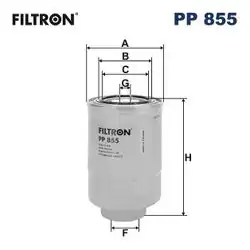 FILTRON PP855 | Mazot Filtresi 07-L200 2.5D