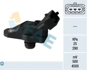 FAE 15053 | Emme Manifold Basınç Sensörü Opel Astra G Vectra B 2 0d Y20dth Y22dtr