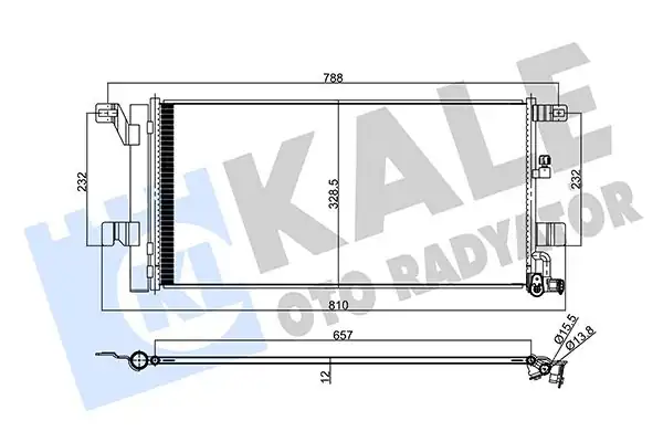 KALE 357860 | Audi A4 A5 A6 A7 16 17 19 Klima Radyatörü Kondenser