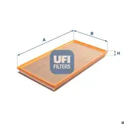 UFI 30.A67.00 | Hava Filtresi Mercedes Vito/V-Class W447 OM622/OM651 14>