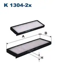 FILTRON K1304-2X | Polen Filtresi Ssangyong Rexton/Rodius 2.7 04-13 AC