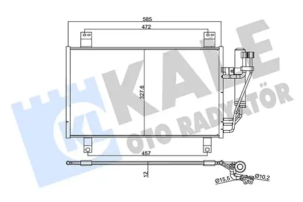 KALE 358735 | Mazda 2 1 5 Cx 3 2 0 Skyactiv G 2014 Klima Radyatörü Kondenser