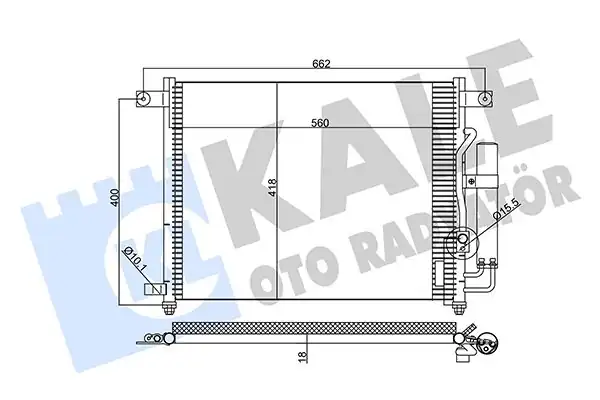 KALE 377000 | Klima Radyatörü Chevrolet Aveo Kalos 1 4 T200 T250