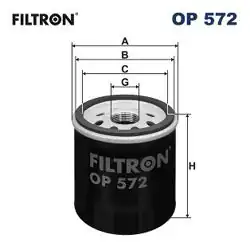 FILTRON OP572 | Yağ Filtresi Toyota Corolla Auris Avensis Yaris C-Hr Rav-4 Corolla Cross 88-22