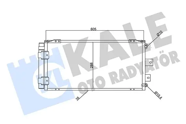 KALE 357940 | Klima Radyatörü Kondenser Toyota Corolla 1 4 1 6 16v 97 02