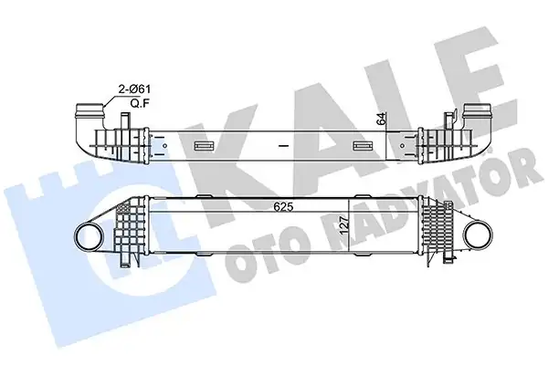 KALE 375670 | Turbo Radyatörü İntercooler Mercedes W204 C180 C200 07 14 W212 E200 09 16 M271 CGI