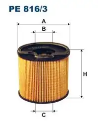 FILTRON PE816-3 | Mazot Filtresi <03 Partner-Brl-307-406-C5 2.0Hdi