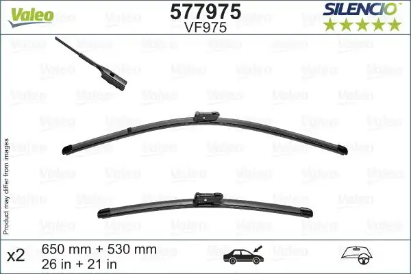 Valeo 577975 Silgi Süpürgesi Tk 65 53 Cm Porsche Cayenne 9ya VW Touareg Cr7 Ön
