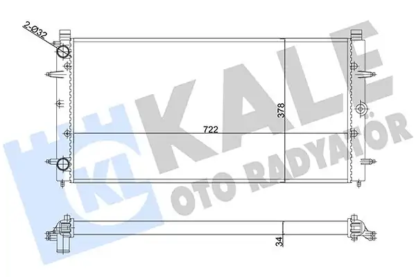 KALE 356880 | Su Radyatörü Volkswagen Transporter IV T4 1 8 2 5 TDI 91 03