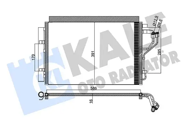 KALE 342525 | Klima Radyatörü Hyundai İ30 Elantra Kia Ceed 1 4 1 6 CRDI Benzin 11 13