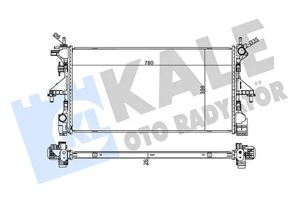 KALE 355660 | Radyatör Peugeot Boxer Citro N Jumper Fiat Ducato 2 2 Hdi 06