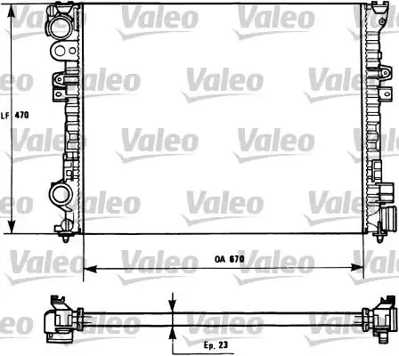 Valeo 731166 Radyatör Fiat Scudo Citroen Jumpy 1 9d
