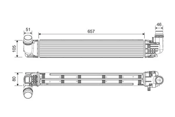 VALEO 818228 | Turbo Radyatörü (Intercooler) 11-Duster 1.5 DCI