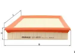 MAHLE LX4335 | Hava Filtresi Land Rover Range Rover Sport/Velar, Jaguar F-Pace 2.0D-3.0-5.0 17-