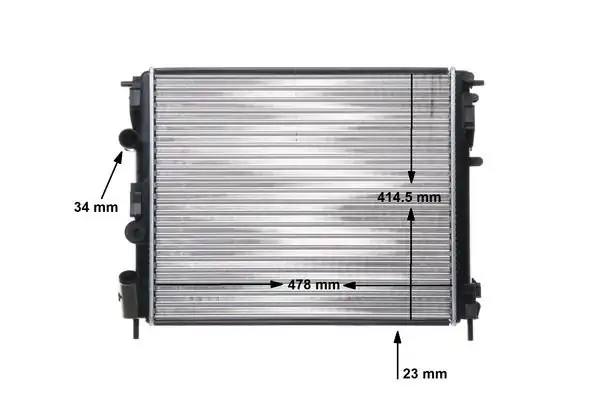 MAHLE CR35000S | Radyatör Clio II Kng Logan Solenza 1 5 dCi 1 4 1 6 16v