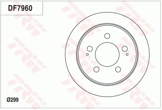 TRW DF7960 | Disk Arka Düz 290 5 Ssangyong Actyon Kyron Rexton 2 0xdi