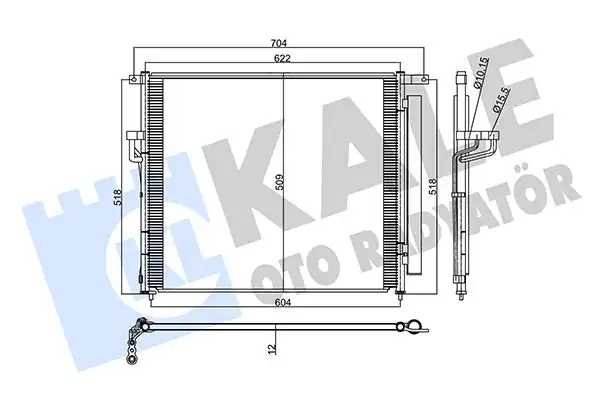 KALE 358230 | Klima Radyatörü Ford Ranger P375 2 2 3 2 TDCI 2011 2020