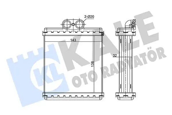 KALE 352095 | Kalorifer Radyatörü Suzuki Vitara 88 98 1 6 1 9d 2 0td 2 0v6