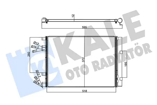 KALE 358225 | Klima Radyatörü Kondenser Hyundai Accent Blue IV İ20 Kia Rio III 1 4 1 6 CRDI 09 11