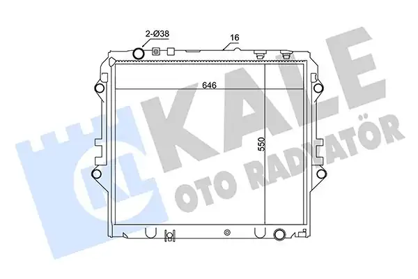 KALE 354225 | Radyatör Toyota Hilux VIII Revo Gun125 Gun135 2 4d 15