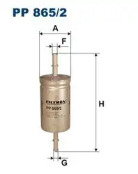 FILTRON PP865-2 | Benzin Filtresi Ford Focus/Turnier/Connect/Tourneo Connect 1.4-2.0 16V 98-13