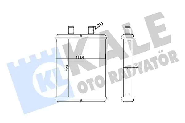 KALE 355250 | Kalorifer Radyatörü Brazing Iveco Daily IV V 06 14