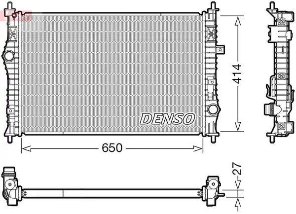 Denso Drm21104 Radyatör Peugeot 308 II 3008 5008 II Expert Citroen C4 Picasso II Jumpy 14