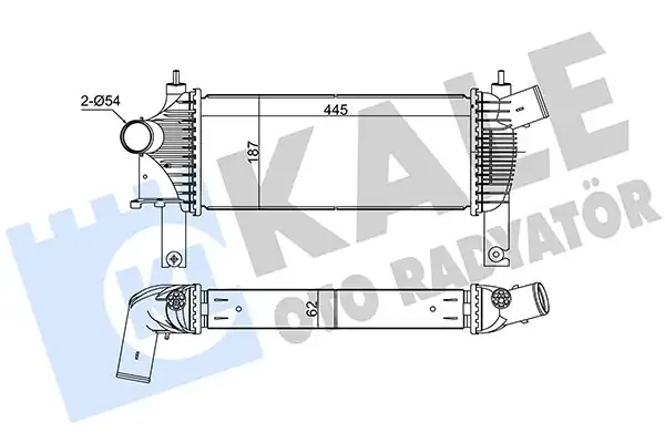KALE 342355 | Turbo Radyatörü Nissan Navara Pathfinder 2 5 dCi 4wd 05 15