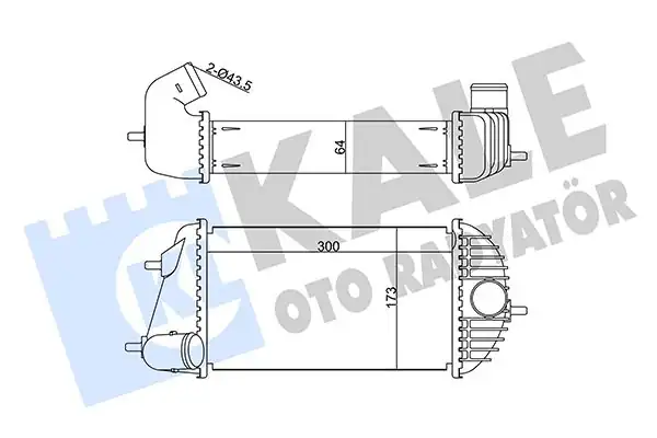 KALE 345130 | Turbo Radyatörü İntercooler Suzuki Swift IV 1 3 Ddıs 10