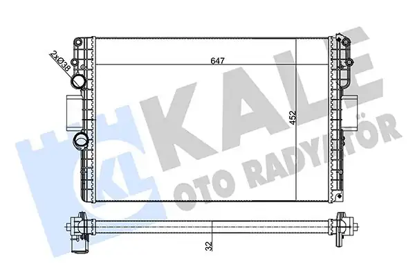 KALE 356245 | Radyatör Iveco Daily IV 06 11 2 3 35c 40c F1a 32mm Mekanik