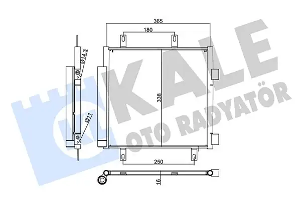 KALE 357850 | Klima Radyatörü Kondenser Citro N C1 Peugeot 107 Toyota Aygo 1 0 1 4 Hdi