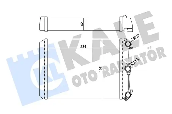 KALE 346640 | Kalorifer Radyatörü Mercedes W123 S123 C123 77 85