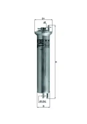 MAHLE KL96 | Benzin Filtresi Bmw 5 Seri E39 7 Seri E38 X5 E53 M54 M60 M62