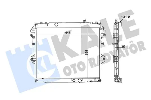 KALE 352600 | Radyatör Toyota Hilux 2 5 3 0 D 4d 4wd Kun15 Kun25 Kun35 06 15