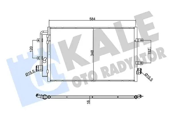 KALE 356120 | Klima Radyatörü Kondenser Iveco Daily VI 14 16 2 3 3 0 F1a F1c