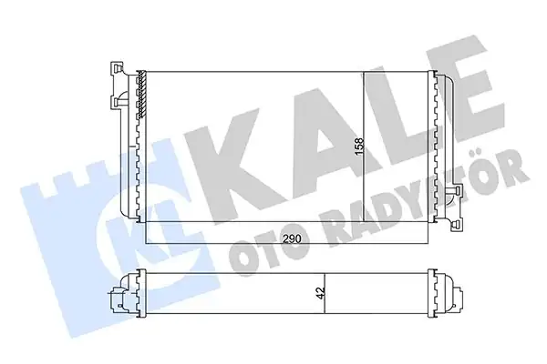 KALE 346790 | Kalorifer Radyatörü Mercedes Benz 190 W201 82 93 2 0 2 2 2 5d 2 5 TD