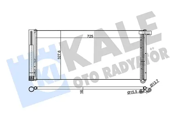 KALE 343190 | Klima Radyatörü Kondenser Porsche Panamera 10