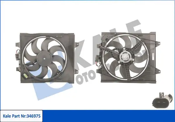 KALE 346975 | Fan Motoru Davlumbazlı Fiat 500 500c Panda 1 0 1 2 1 3 JTD 09 Ford Ka 1 2 1 3tdci 08 890676