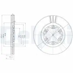 DELPHI BG3809 | Disk On 00-Ma.B-Seri (B2500)-Fd.Ranger 2.5Td4×4 | 1 Adet