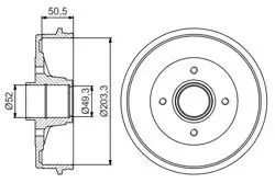 BOSCH 0986477210 | Kampana (Ad) 99-Clio.II | 2 Adet