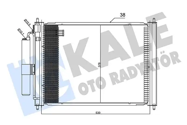 KALE 345270 | Klima Radyatörü Kondenser Nissan Micra K12 Note 1 0 1 4 16v 03 10