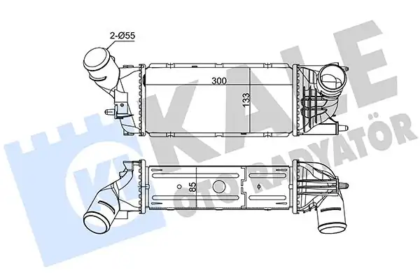 KALE 350810 | Turbo Radyatörü İntercooler Peugeot 407 Citroen C5 II III 1 6 2 0 Hdi 04