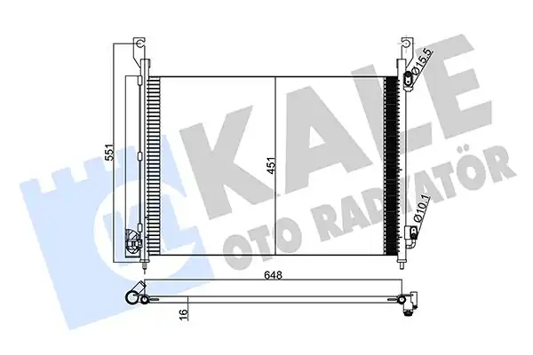 KALE 342575 | Klima Radyatörü Kondenser Renault Koleos 08 2 0 dCi 4x4 Qashqai X Traıl Kadjar 14
