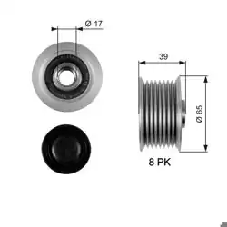 GATES OAP7071 | Alternatör Kasnağı 05-Ma.3-Ma.5 2.0-2.2D